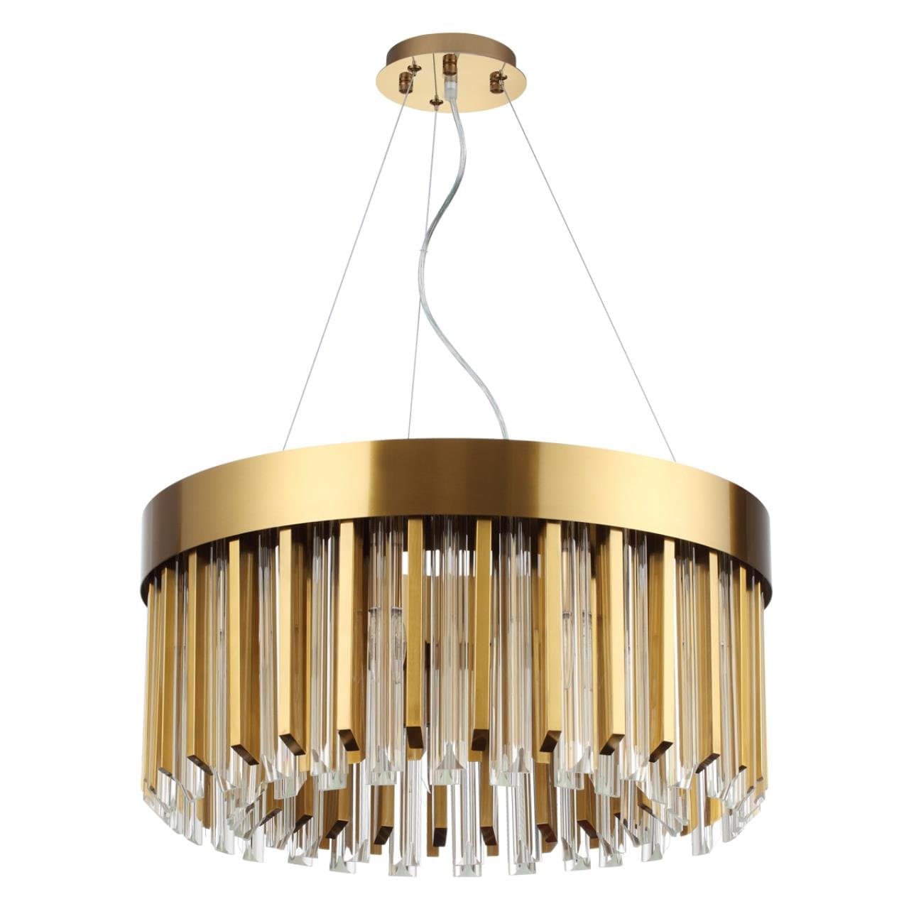 Odeon Light 4925/9 ARTDEC ODL22 369 золотой/стекло Люстра E14 9*40W ROMANA — миниатюра 1
