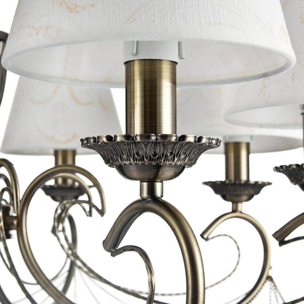 Freya Classic Brossard Бронза Люстра E14 40W FR2904-PL-08-BZ — миниатюра 7