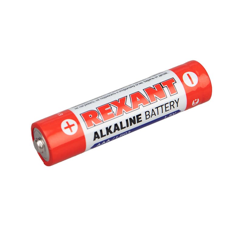 Алкалиновая батарейка AAA/LR03 1,5 V 1200 mAh 2 шт блистер Rexant 30-1052