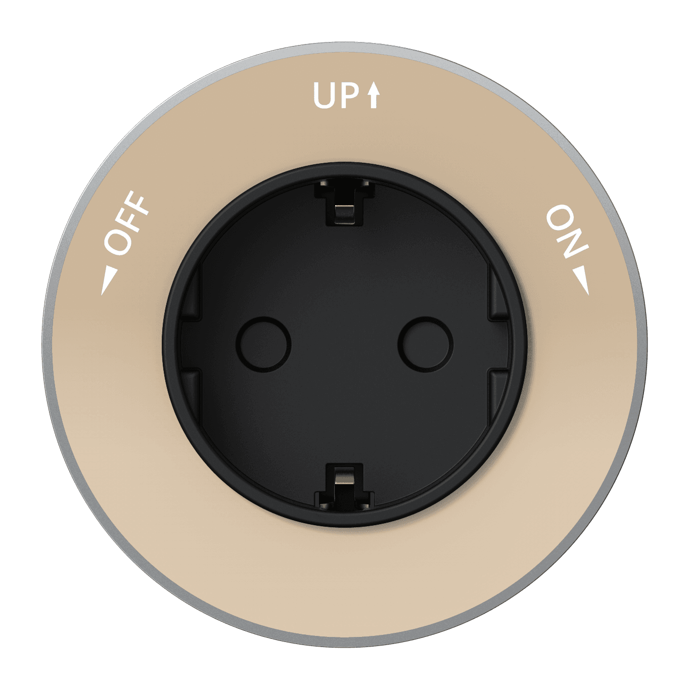 Systeme Electric MultiTrack Песочный Розетка 2К+З круглая 16А/250В