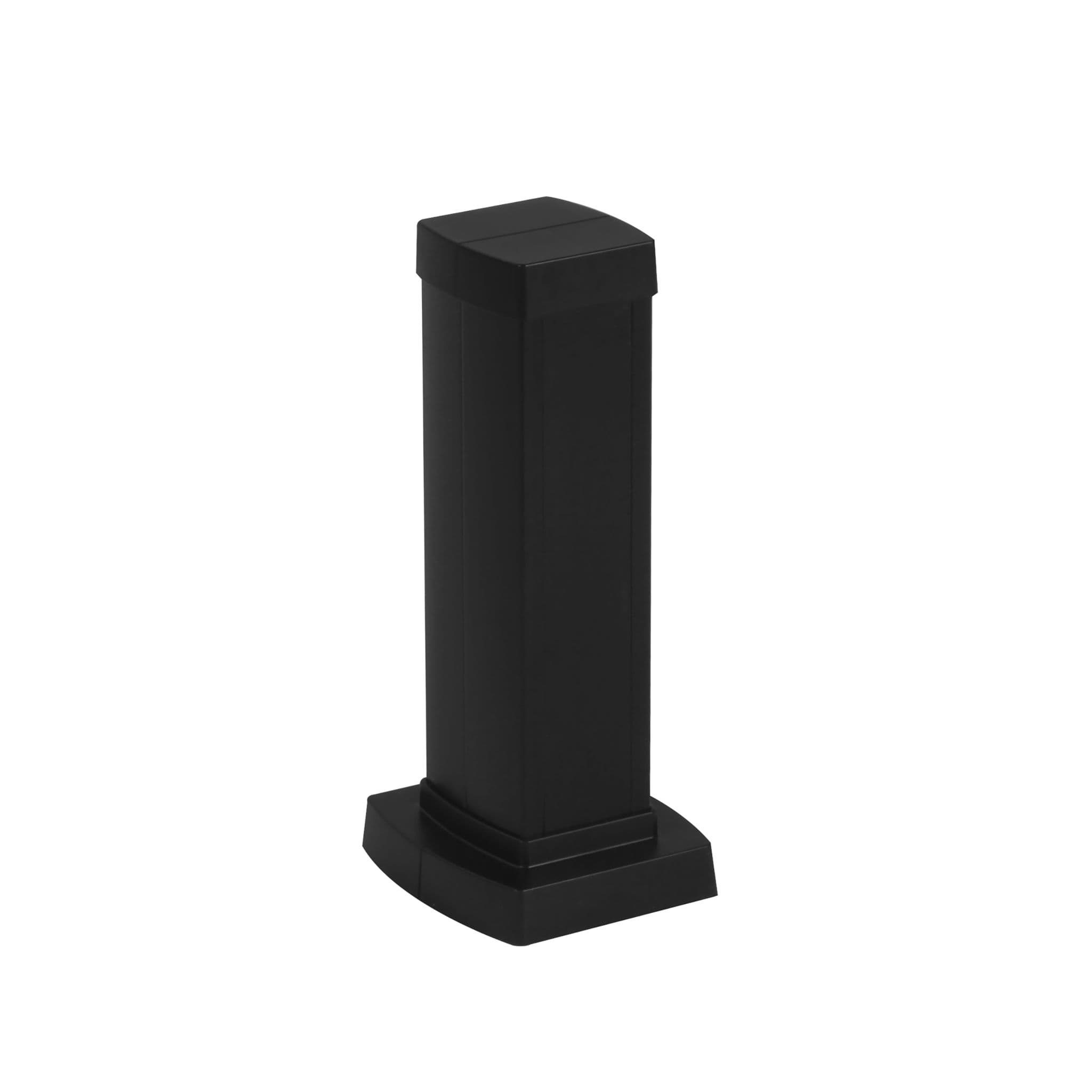 Legrand Snap-On мини-колонна алюминиевая с крышкой из пластика 1 секция, высота 0,3 метра, цвет черный 653002 — миниатюра 2