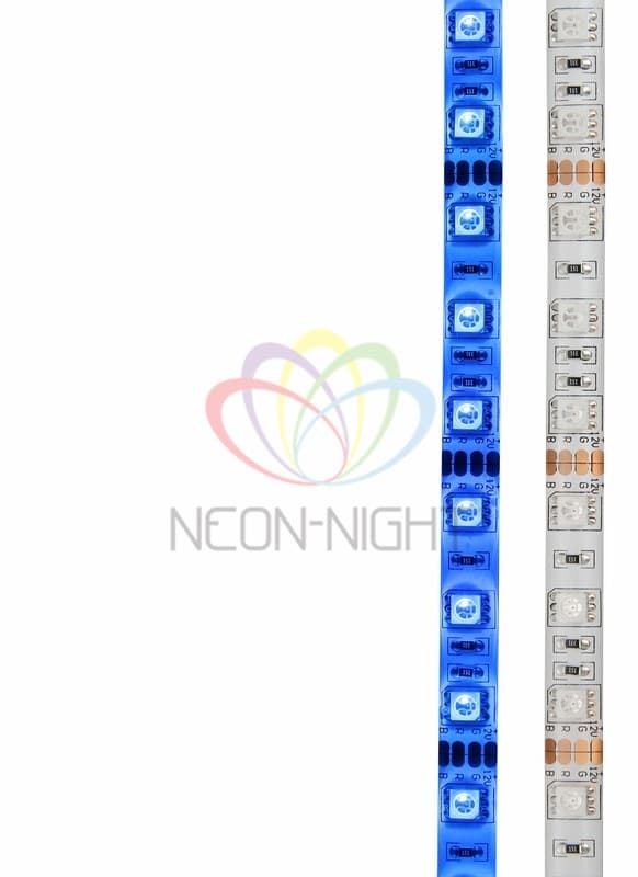 LAMPER LED лента силикон, 10 мм, IP65, SMD 5050, 60 LED/m, 12 V, цвет свечения синий 141-493 — миниатюра 2