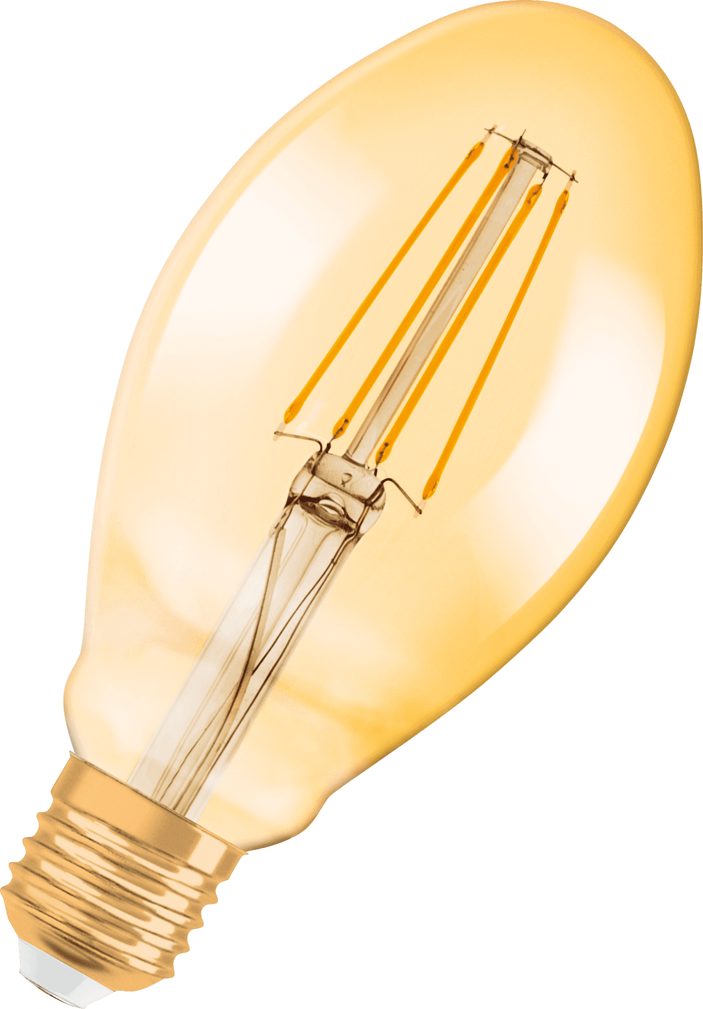 Osram Светодиодная лампа Vintage 1906 LED CL OVAL,филаментная, GOLD 4,5W (замена 40Вт),теплый белый свет (825), золотистая,цоколь E27 4058075091979