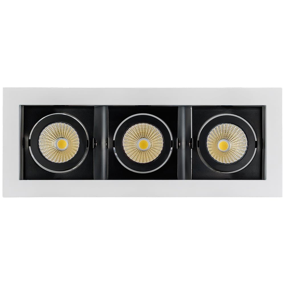 Arlight Светильник CL-KARDAN-S260x102-3x9W Warm (WH-BK, 38 deg) (IP20 Металл, 3 года) 024136 — миниатюра 4