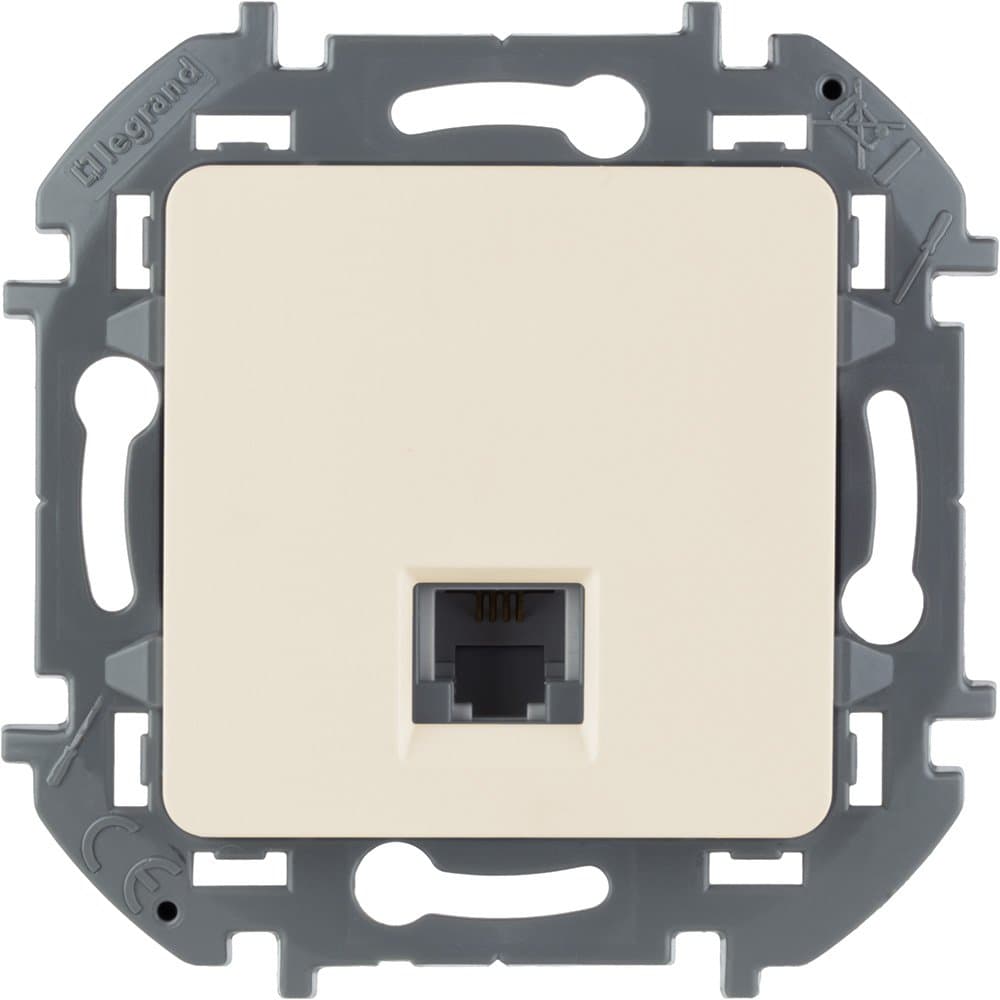 Legrand INSPIRIA Слоновая кость Телефонная розетка RJ11 673821