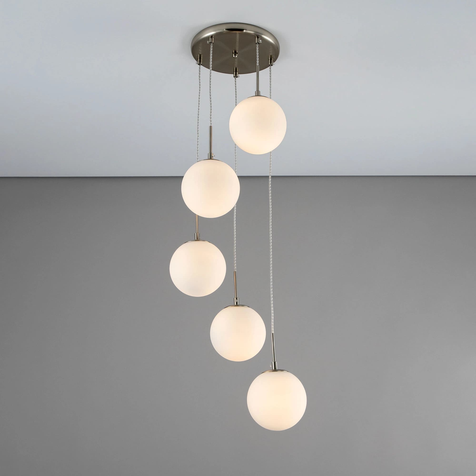 CITILUX CL102054 Томми Хром Матовый+ Белый Светильник Подвес — миниатюра 2