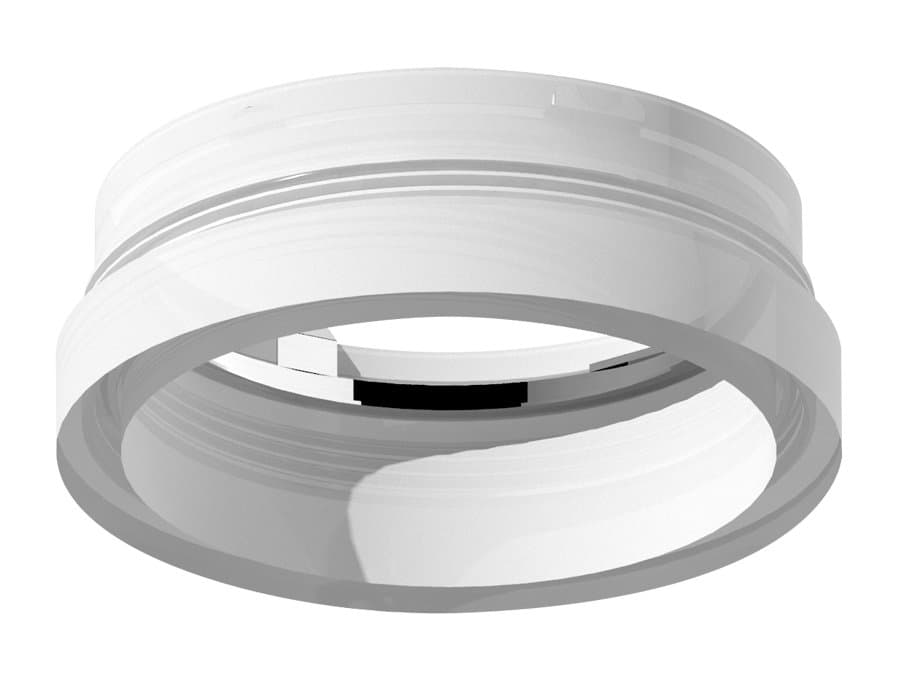 Ambrella Насадка передняя для корпуса светильника с диаметром отверстия D60mm N6245 FR белый матовый D60*H22mm Out8mm MR16 — миниатюра 1