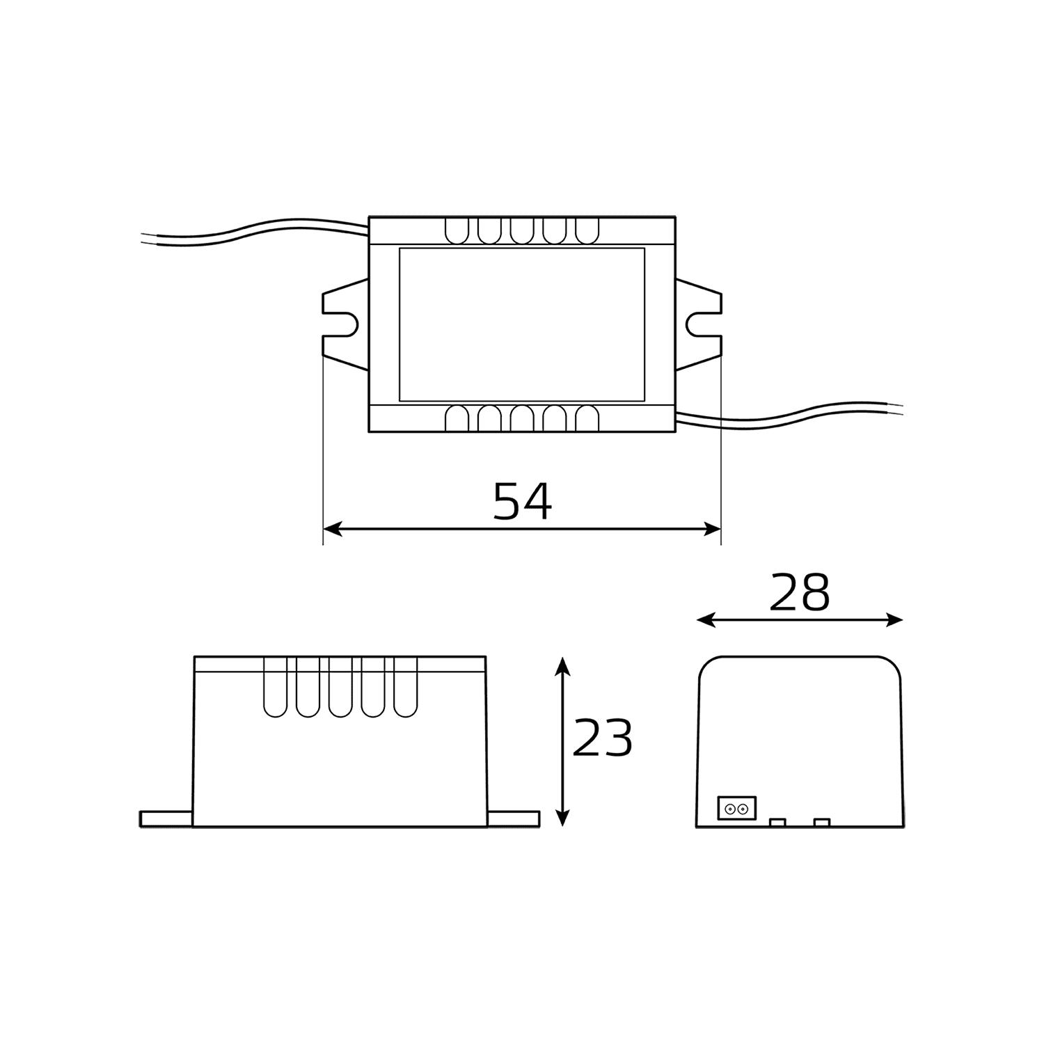 Gauss Блок питания Basic 12V 5W IP67 1/250 BT520 — миниатюра 2