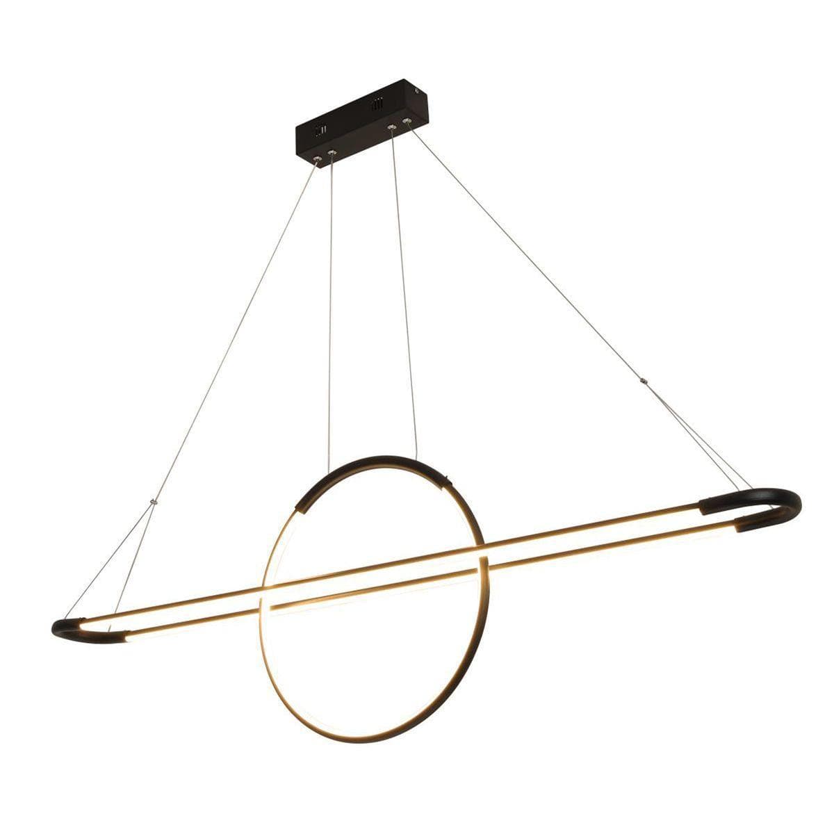 Kink Light 08492-1,19 Подвес Лия черный w120*12 h120 Led 62W (4000K) — миниатюра 1