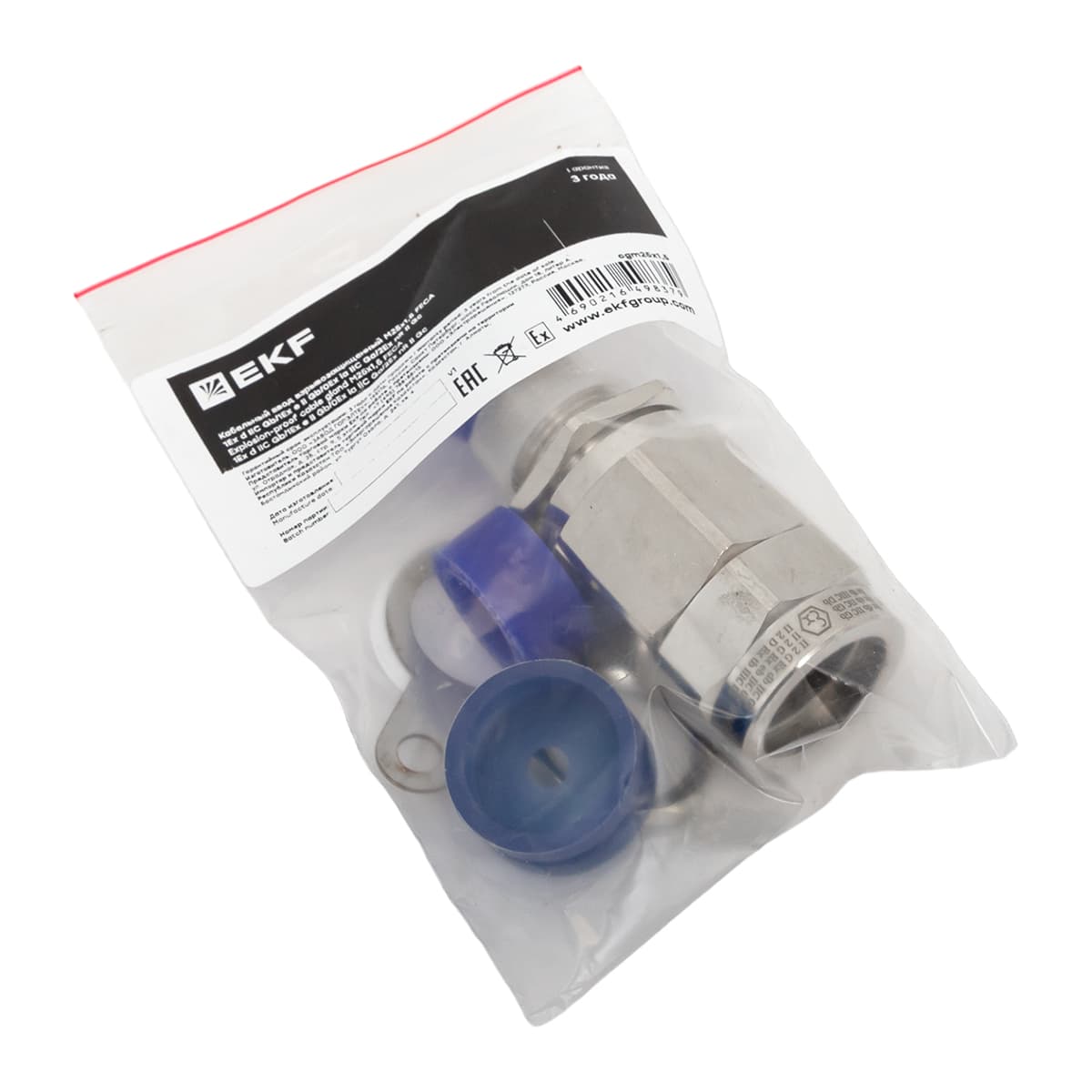 EKF Кабельный ввод взрывозащищенный M32x1,5 FECA 1Ex d IIC Gb/1Ex e II Gb/0Ex ia IIC Ga/2Ex nR II Gc — миниатюра 4