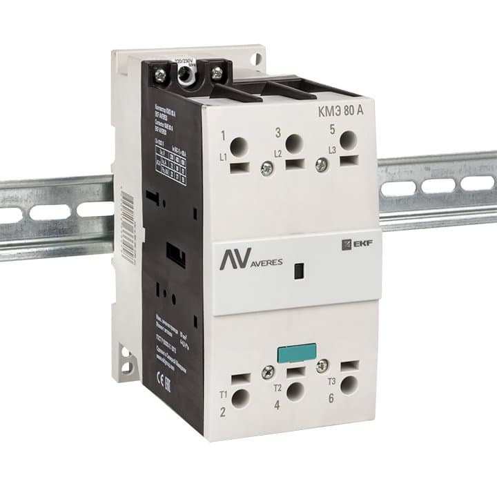 EKF Averes Контактор КМЭ 80А 230В АС ctr-s-80-00-230-av — миниатюра 3