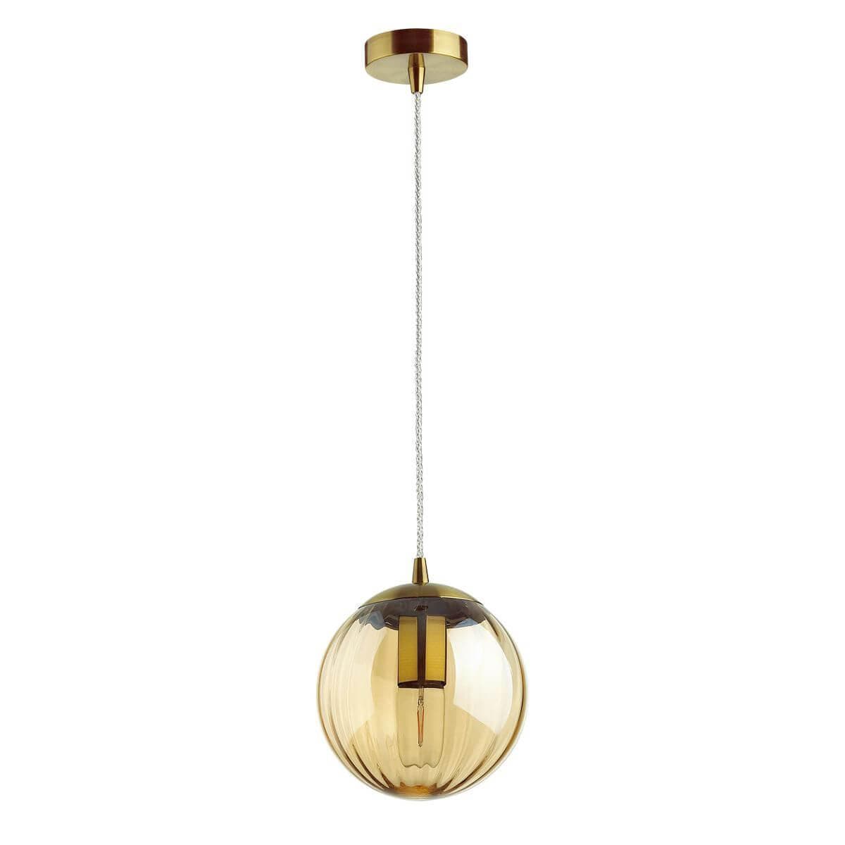 Odeon Light 4758/1 ODL21 янтарный/бронзовый Подвес E27 60W KATA