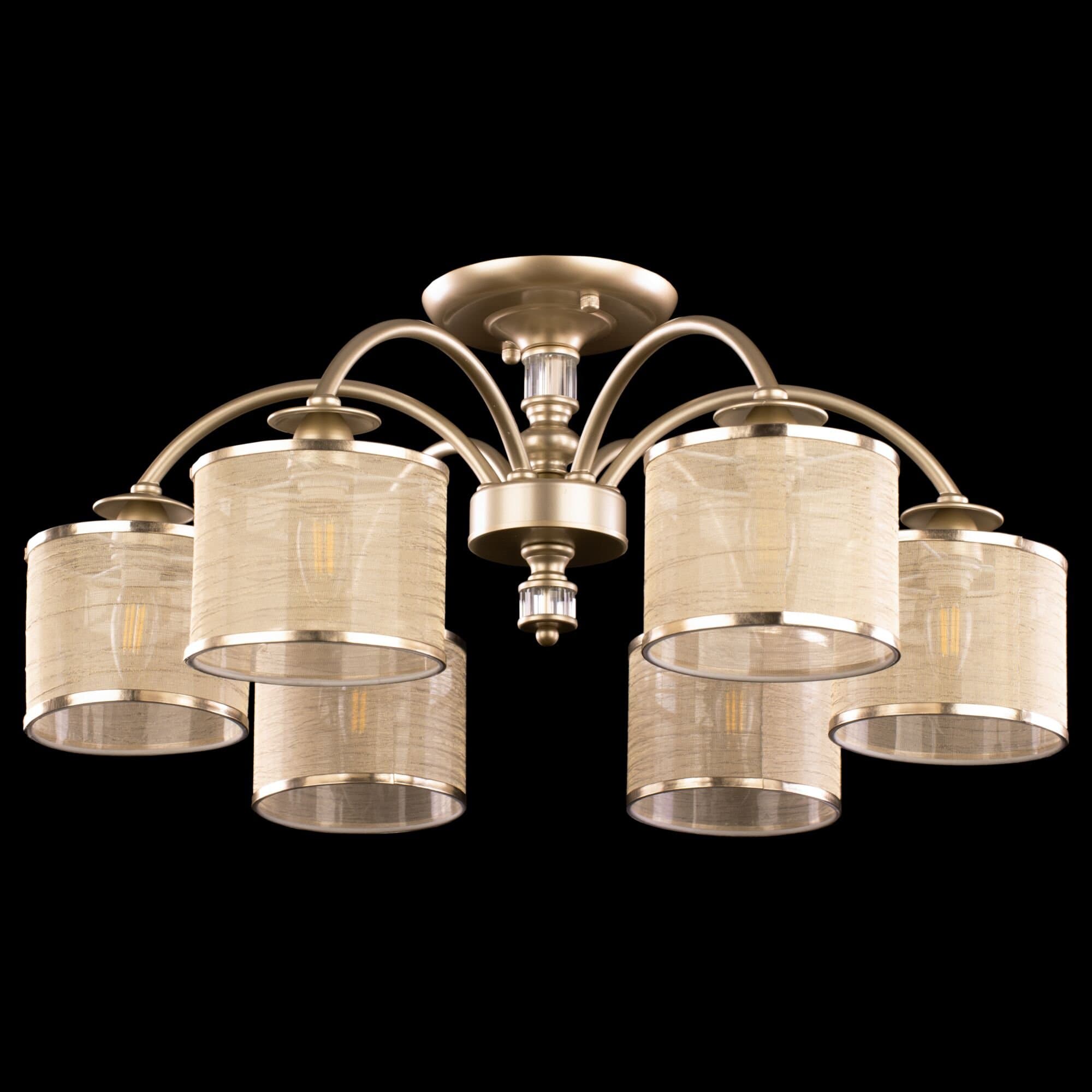 Freya Classic Ksenia Матовое Золото Потолочный светильник E14 40W FR2539CL-06G — миниатюра 6