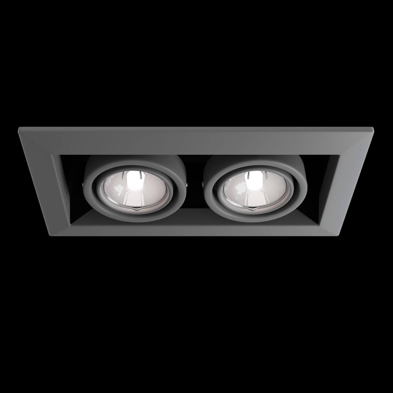 Maytoni DownLight Metal Серый Встроенный светильник 2xGU10 50W DL008-2-02-S — миниатюра 13