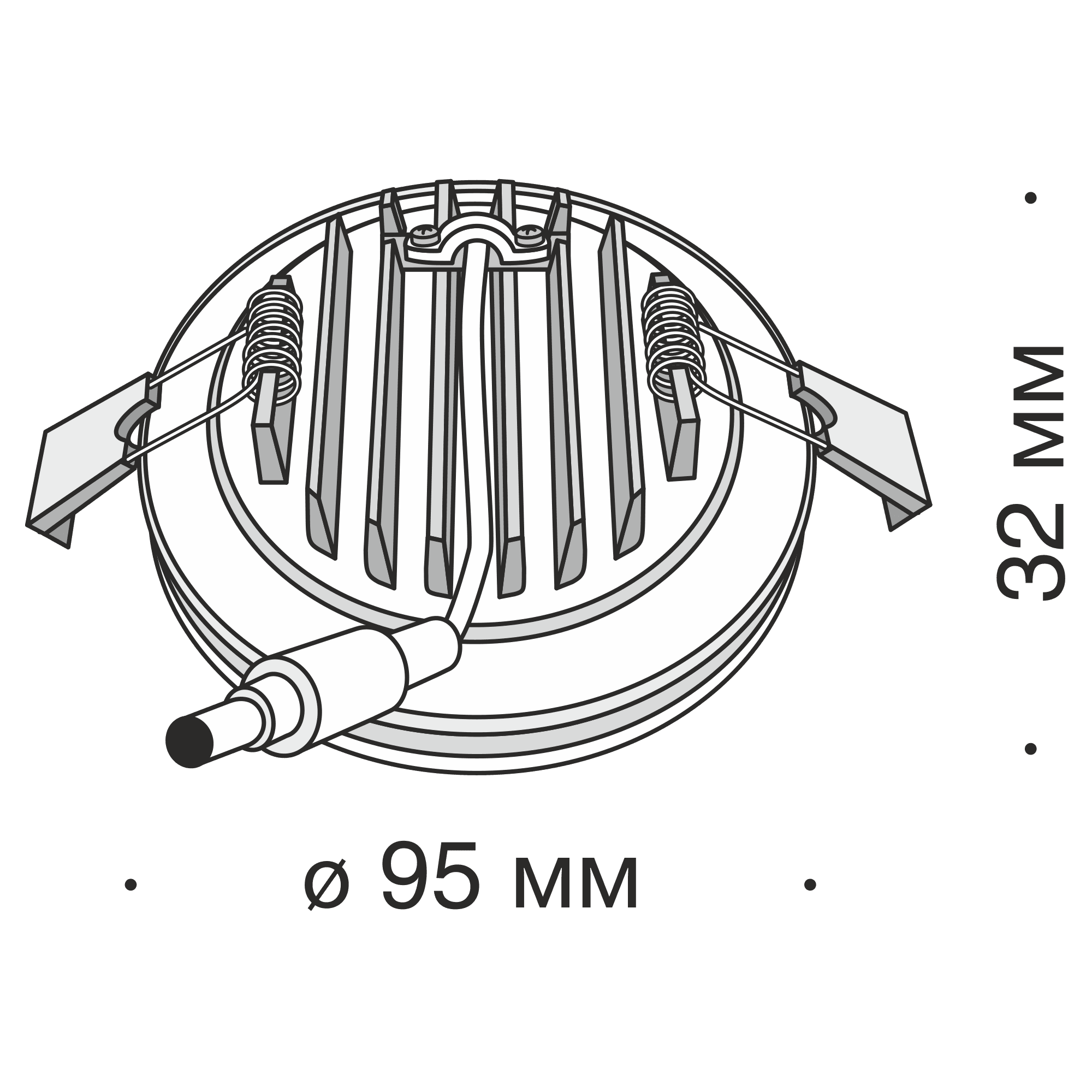 Maytoni Technical Phanton Белый Встраиваемый светильник LED 12W 750Лм DL2001-L12W — миниатюра 6
