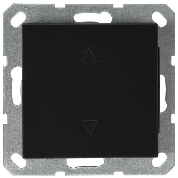 Jasmart G Черный матовый Выключатель 1-кл жалюзи 10A 250V~