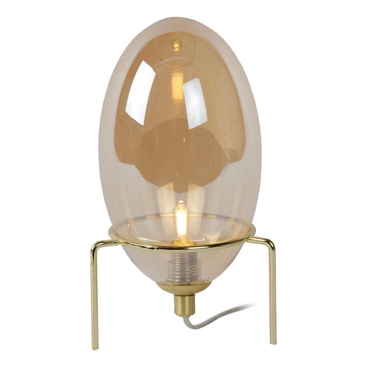 Lucide EXTRAVAGANZA BELLISTER Янтарь Настольная лампа 03527/01/62 — миниатюра 4