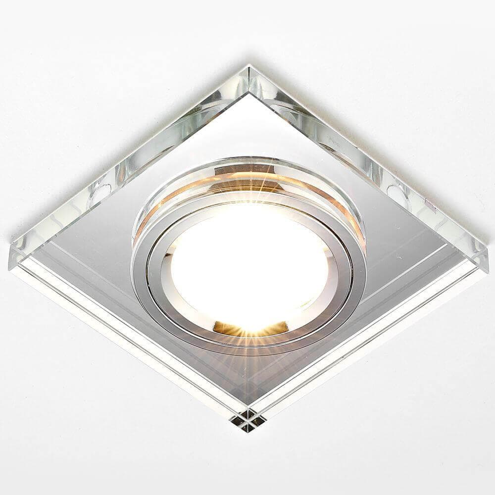 Ambrella Встраиваемый потолочный точечный светильник 8170 CL хром MR16 D90 mm — миниатюра 2