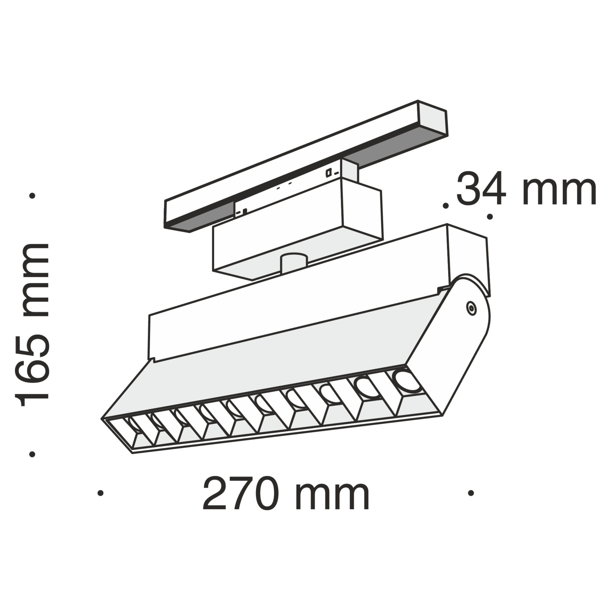 Maytoni Трековый светодиодный светильник  Track Lamps TR015-2-20W3K-B — миниатюра 8