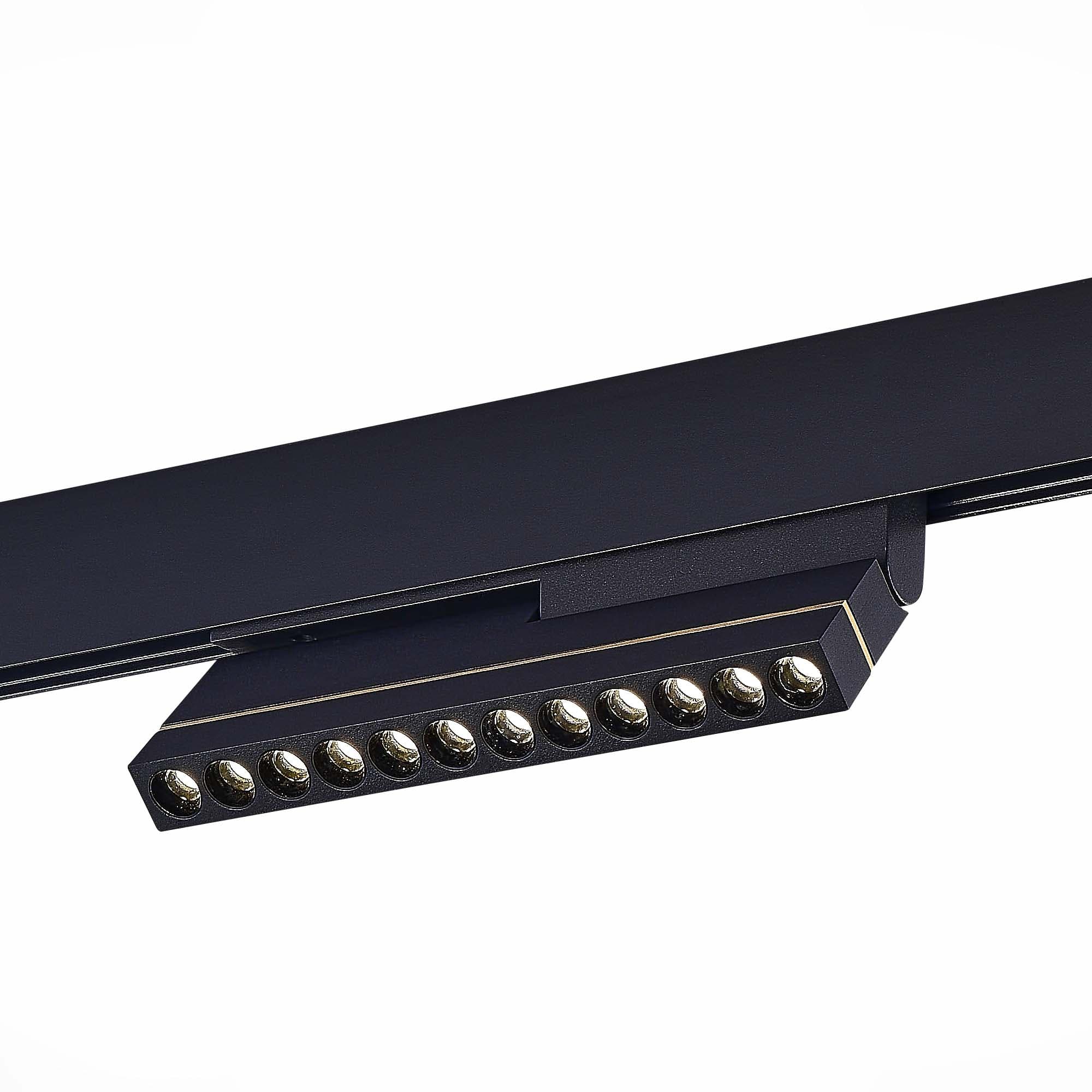 ST LUCE ST805.446.12 Магнитный трековый светильник Черный LED 1*12W 4000K 450Lm Ra>90 36° IP20 L220xW22xH117 48VV