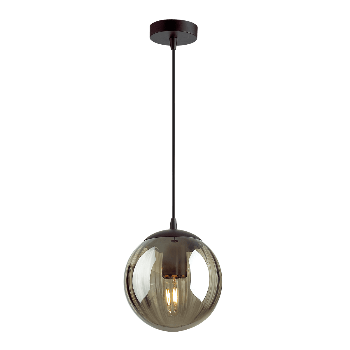 Odeon Light 4757/1 ODL21 дымчатый/черный Подвес E27 60W KATA — миниатюра 2