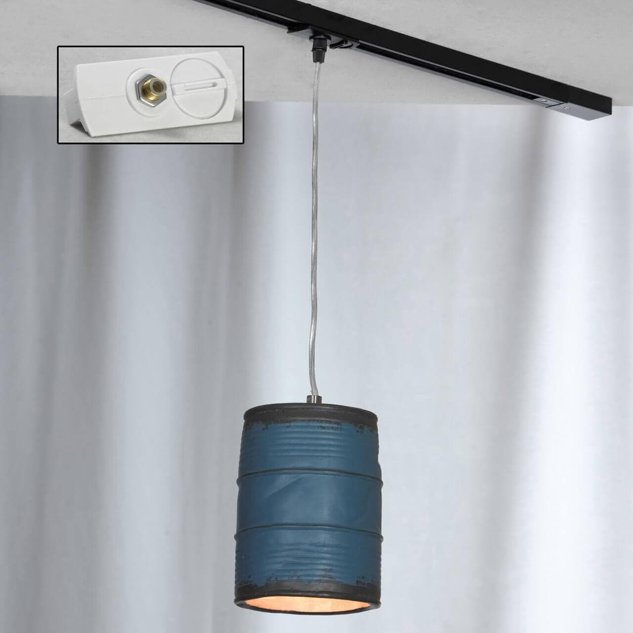 Lussole LOFT Металл Никель /  Керамика трековый светильник однофазный E27 40W LSP-9525-TAW — миниатюра 1
