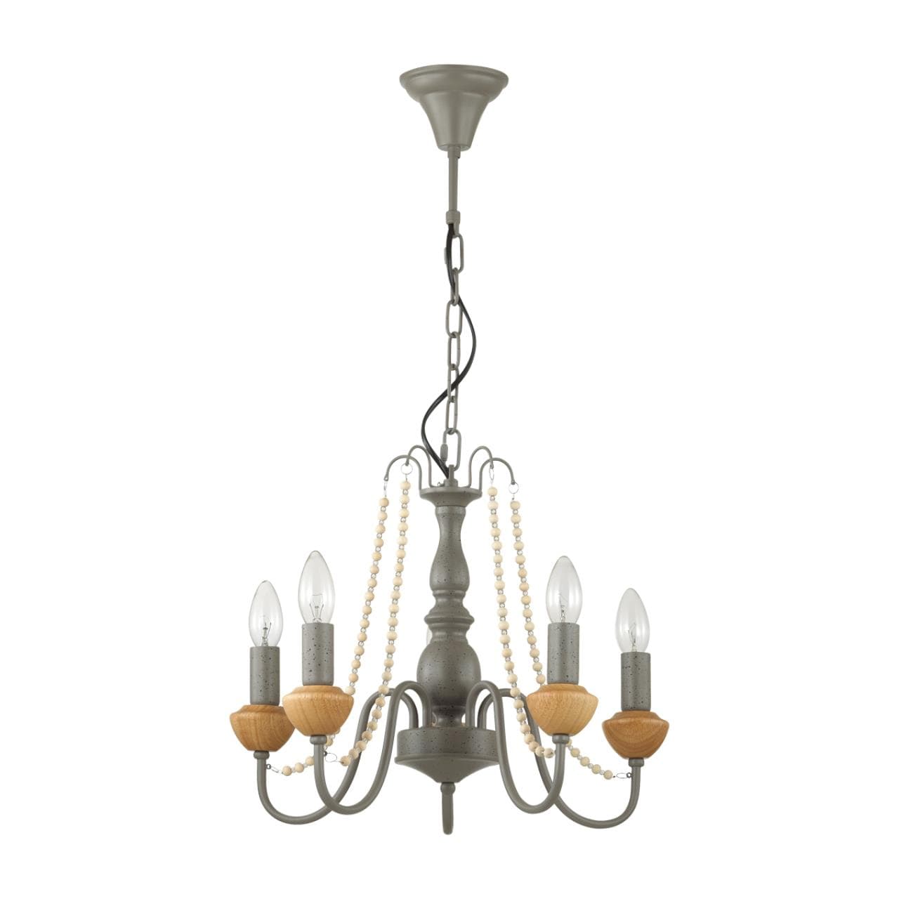 Lumion 5294/5 LOFTI LN23 серый Люстра E14 5*60W 220V ZULA