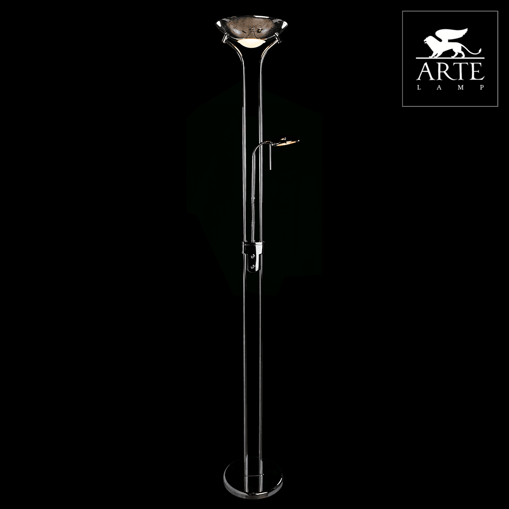 Arte Lamp Duetto Хром Торшер 230W/33W R7S-118MM/G9 1x2300,1x330lm A4329PN-2CC — миниатюра 2