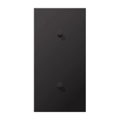 JUNG LS1912 Dark Центральная плата, 2 поста, для вертикальной установки, тумблеры 1+1,конус; метал. исполнение AL12-20DK01
