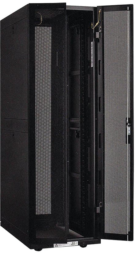 IEK LINEA S ITK Шкаф серверный 19", 33U, 800х1000 мм, передняя двухстворчатая перф. дверь, задняя перф., черный LS05-33U81-2PP-2