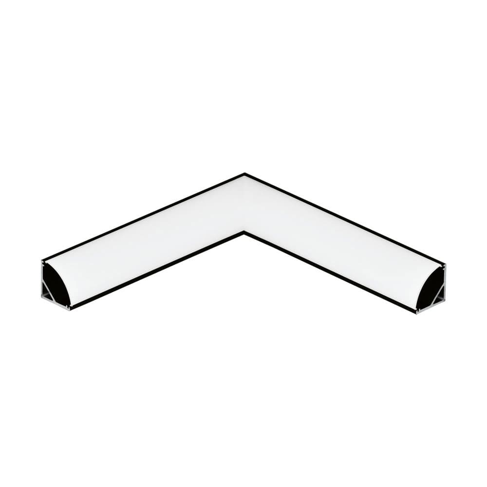 Eglo 98952 Профиль угловой 90° CORNER PROFIL 1 к арт. 98949, L110, алюминий, черный/пластик, белый