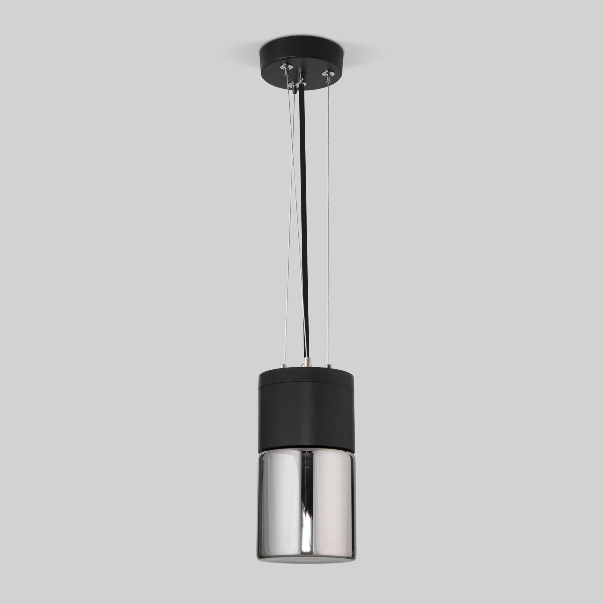 Elektrostandard 35125/H / Светильник садово-парковый Roil чёрный/дымчатый плафон a055634 — миниатюра 3