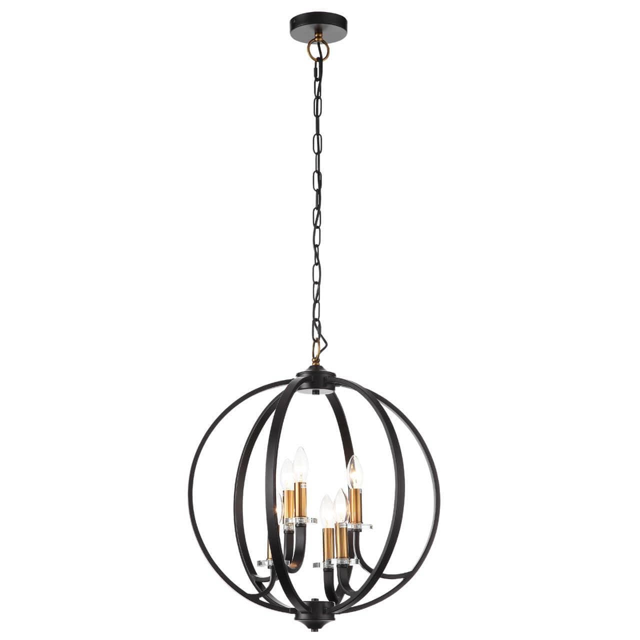 ST Luce SL1013.423.06 Светильник подвесной Черный, Золото/Черный E14 6*40W — миниатюра 1
