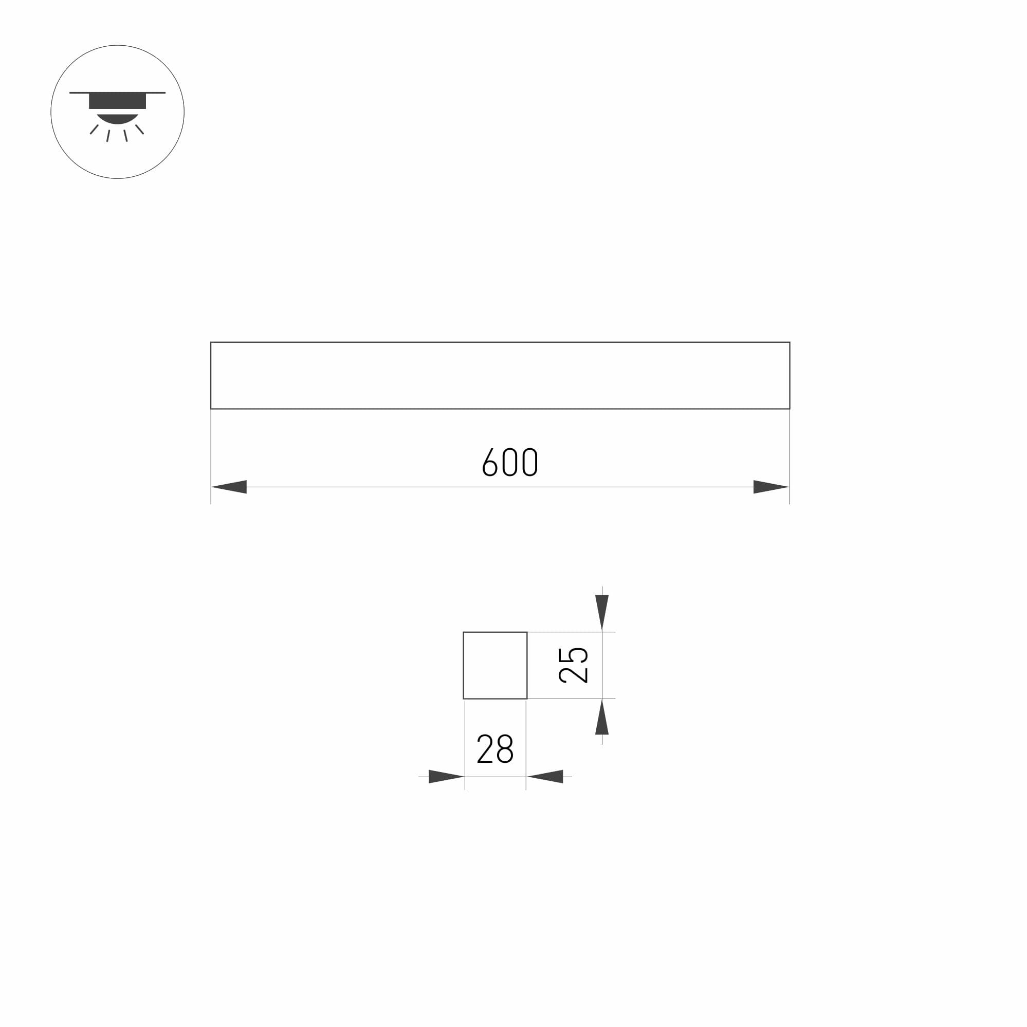 Arlight Светильник SNAP-STARLINE-LASER-S600-13W Warm3000 (WH-BK, 80 deg, 48V) (IP40 Металл, 3 года) 031570 — миниатюра 3