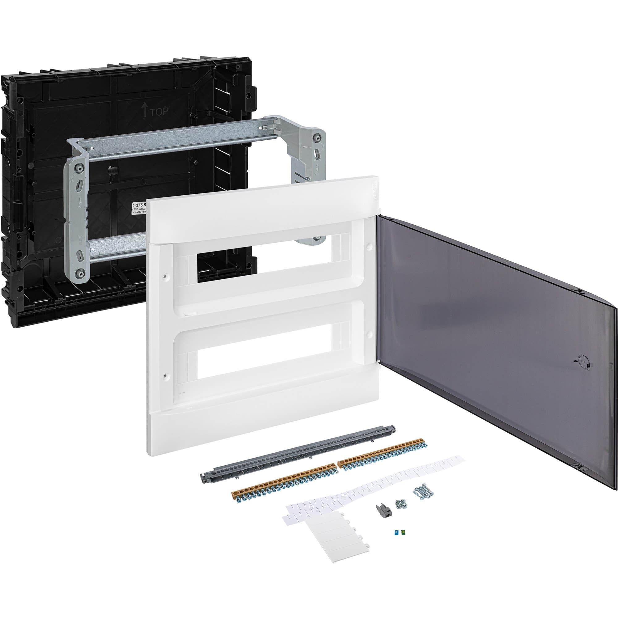 Legrand Practibox S Пластиковый щиток Встраиваемый 2X18 Дымчатая дверь 137557 — миниатюра 6