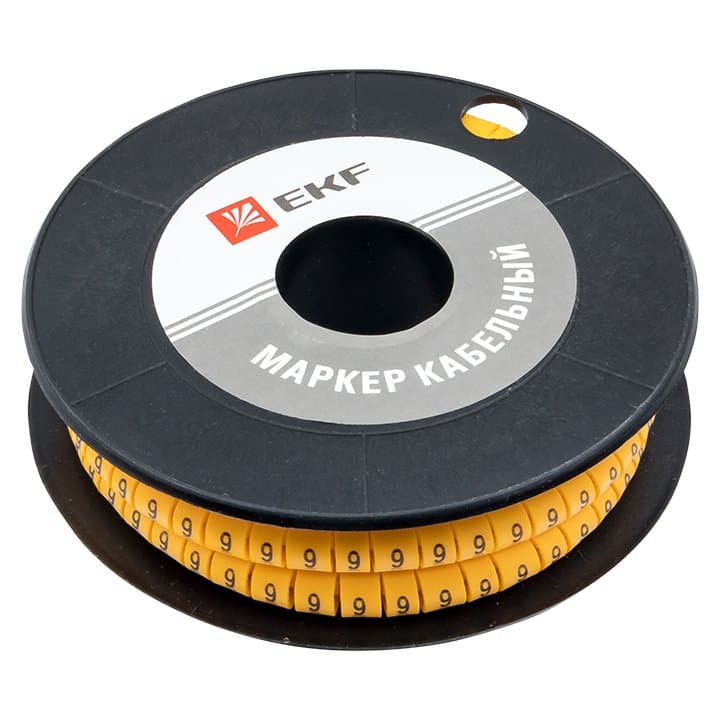 EKF PROxima Маркер кабельный 4,0 мм2 "9" (500 шт.) (ЕС-2) — миниатюра 2