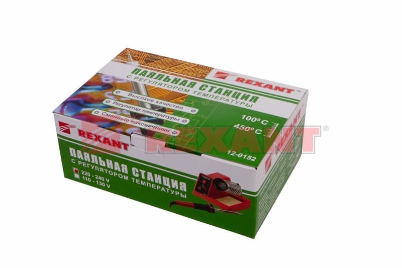 Паяльная станция (160-500°С) 220V/48 Вт Rexant 12-0152 — миниатюра 3