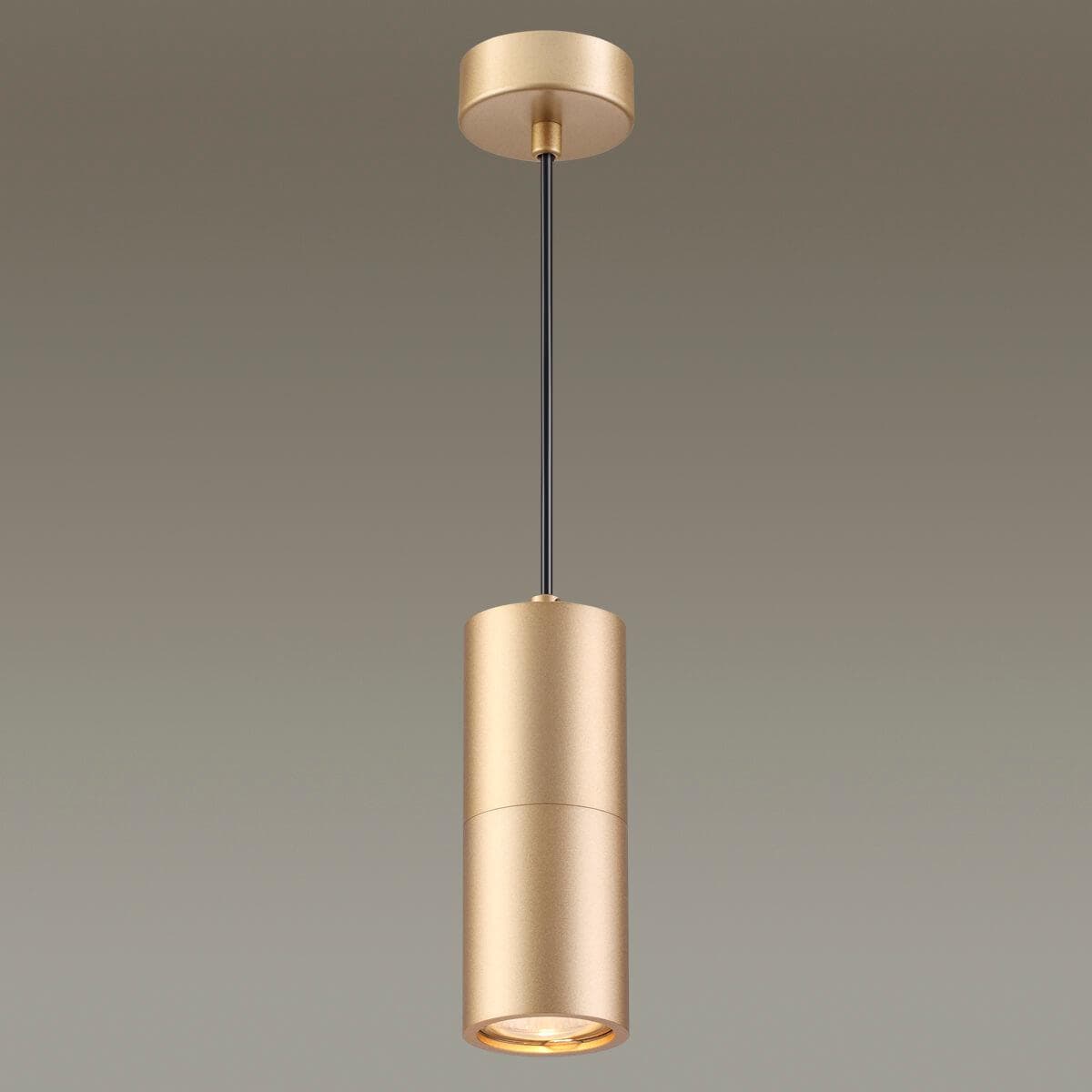 Odeon Light 3828/1 ODL20 204 золотистый/металл Подвесной светильник GU10 50W DUETTA — миниатюра 2