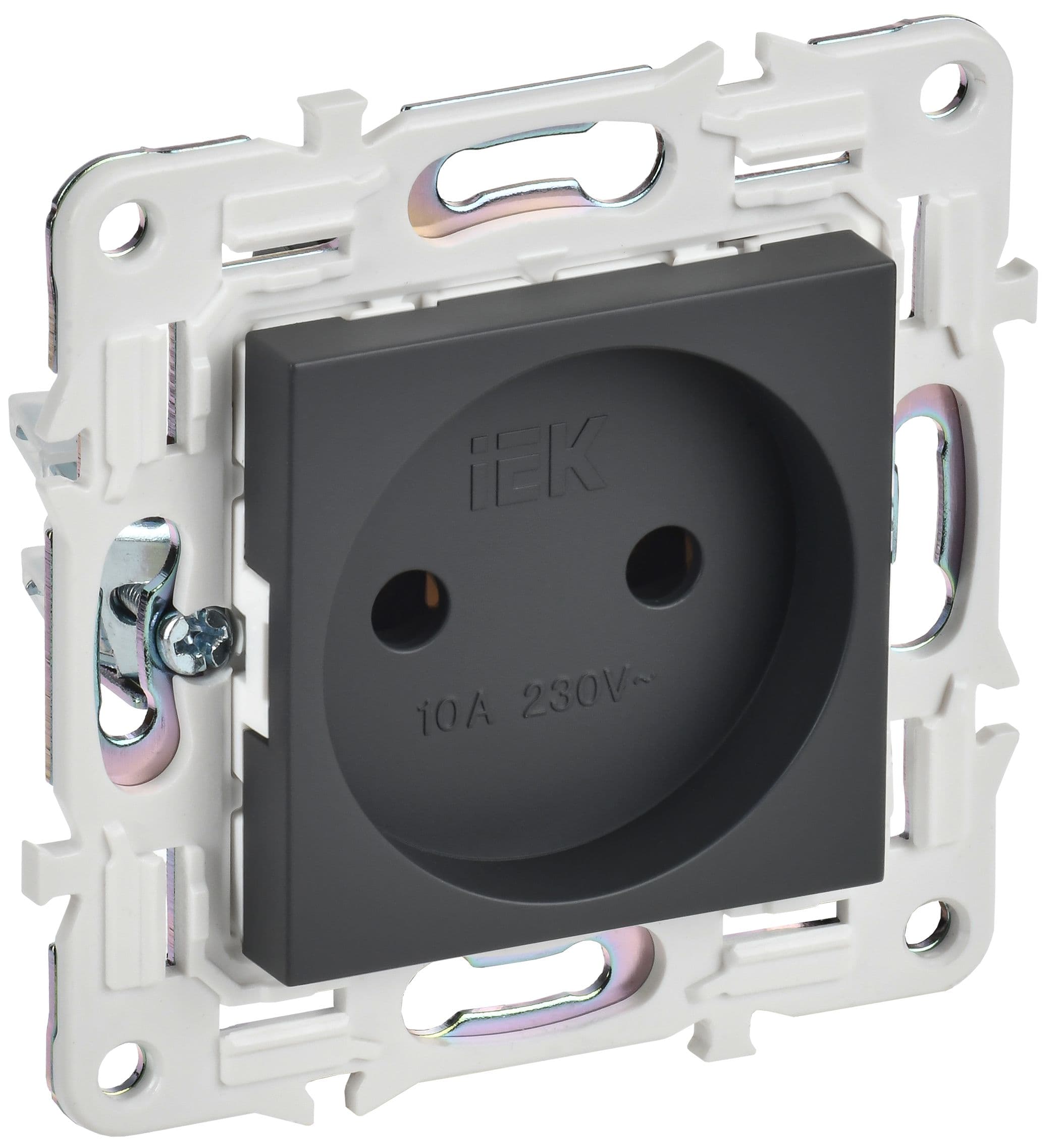 IEK SKANDY Титан Розетка б/з 10А SK-R02T