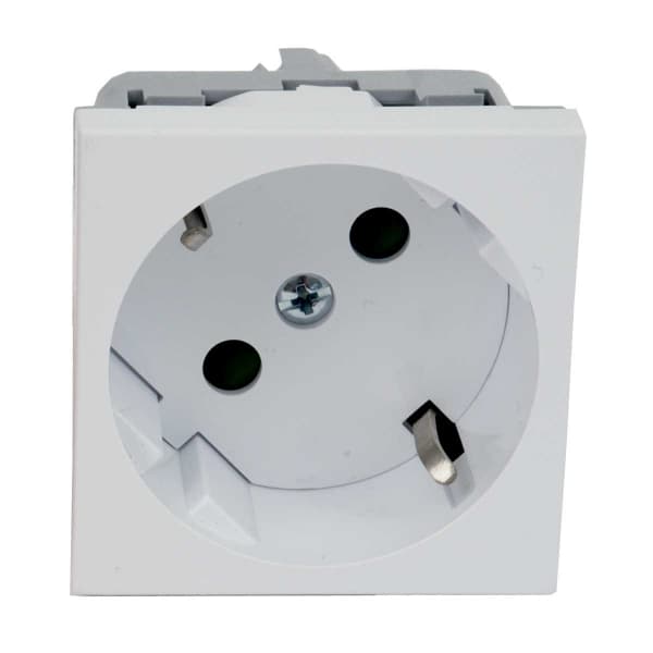 Kopos Розетка QUADRO со шторками белая 16 A, 250 V AC QS 45X45 C (HB ) QS 45X45 C_HB