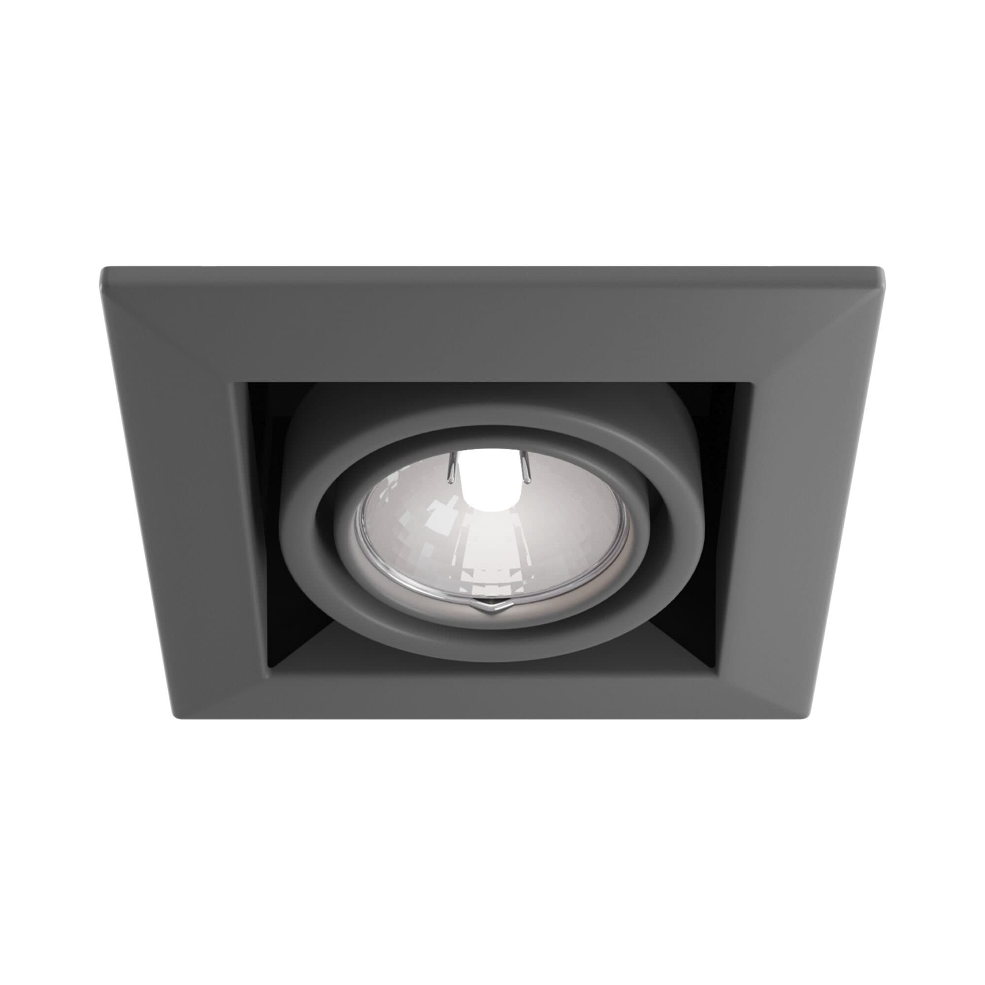 Maytoni DownLight Metal Серый Встроенный светильник 1xGU10 50W DL008-2-01-S — миниатюра 3