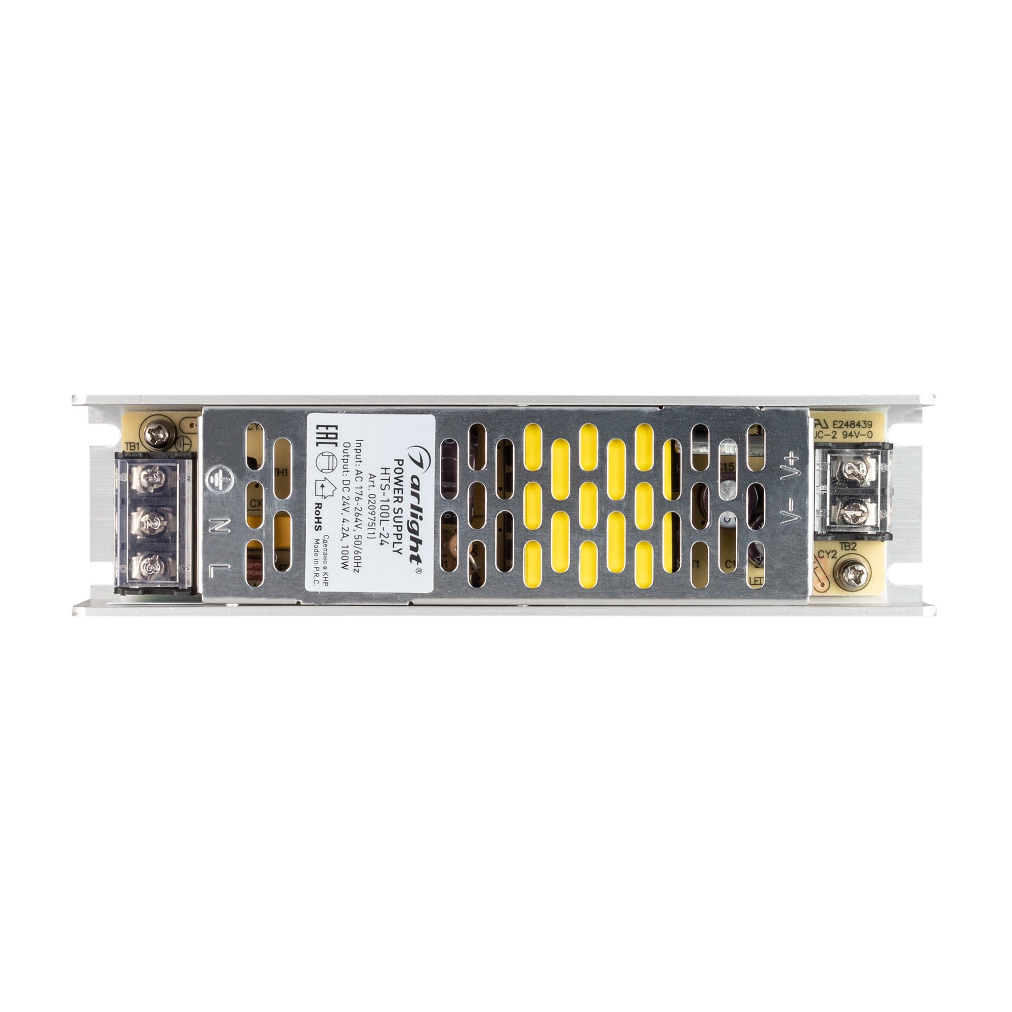 Arlight Блок питания HTS-100L-24 (24V, 4.2A, 100W) (IP20 Сетка, 3 года) 020975(1) — миниатюра 4