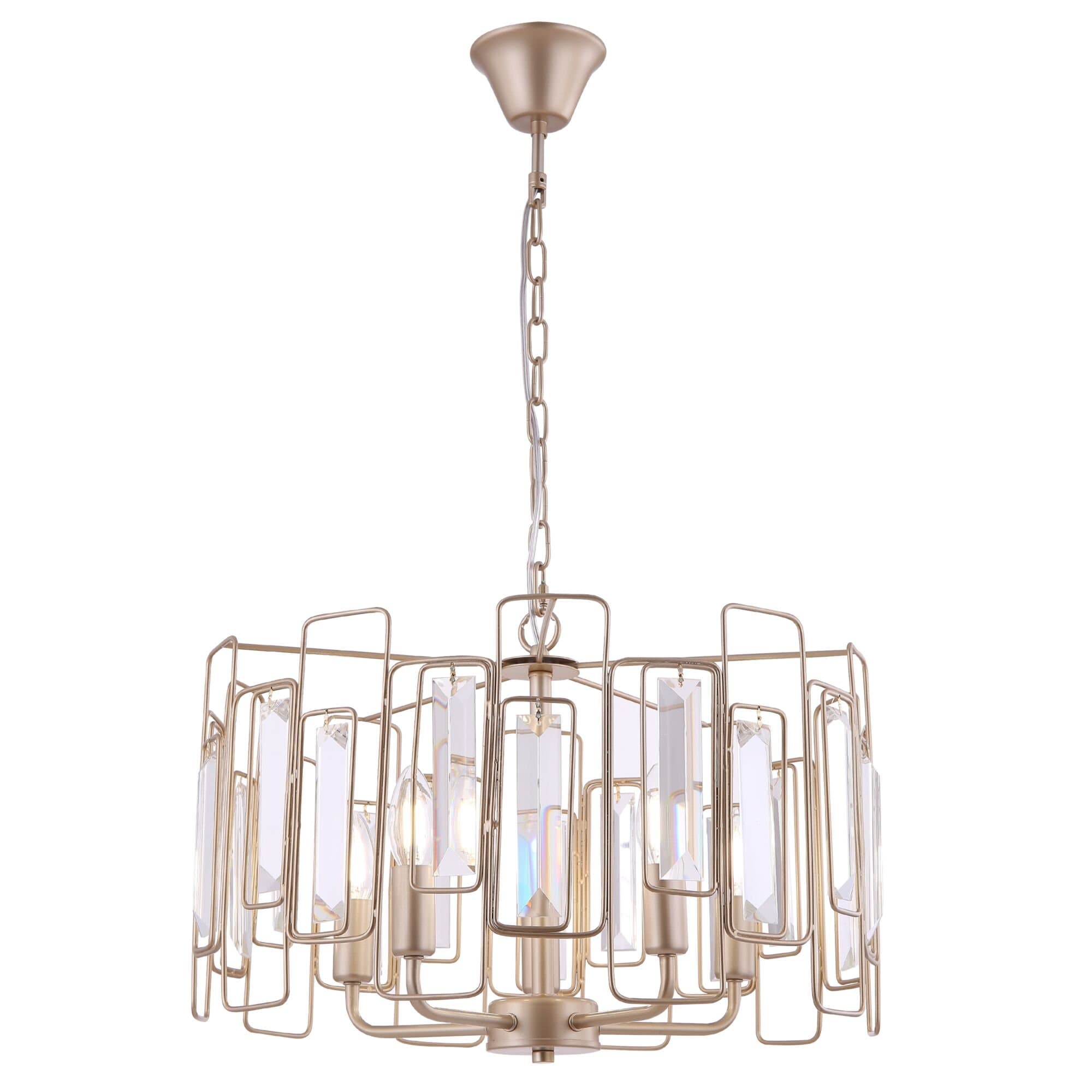 Freya Modern Rowena Матовое Золото Люстра FR5045PL-05G — миниатюра 1
