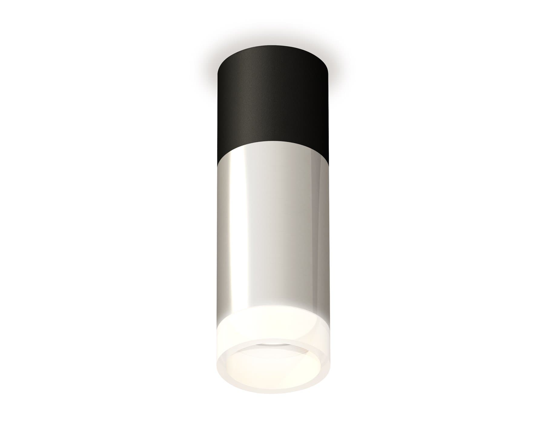 Ambrella Комплект накладного светильника XS6325062 PSL/SBK/FR серебро полированное/черный песок/белый матовый MR16 GU5.3 (C6325, C6302, A2010, N6248) — миниатюра 1