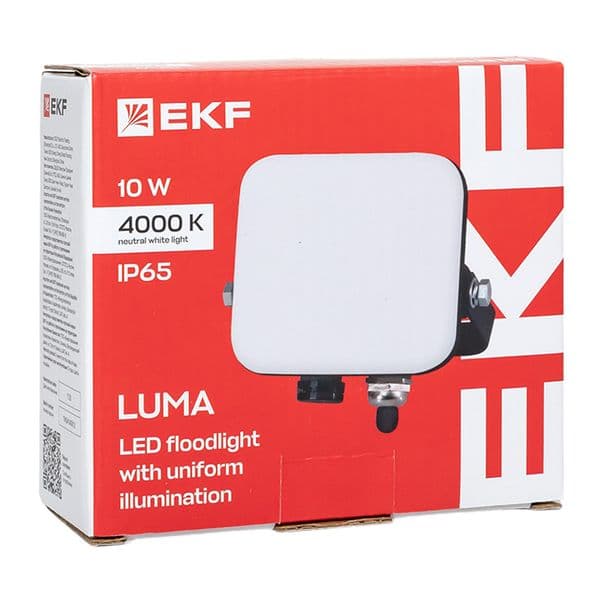 EKF Прожектор светодиодный СДО-4001 10Вт 4000К IP65 с равномерной засветкой LUMA — миниатюра 14