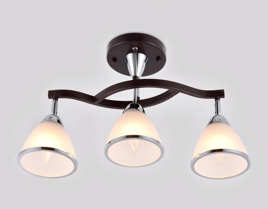 Ambrella Подвесная люстра TR3112/3 DCF/CH темный кофе/хром E27 max 40W 550*150*320 — миниатюра 3