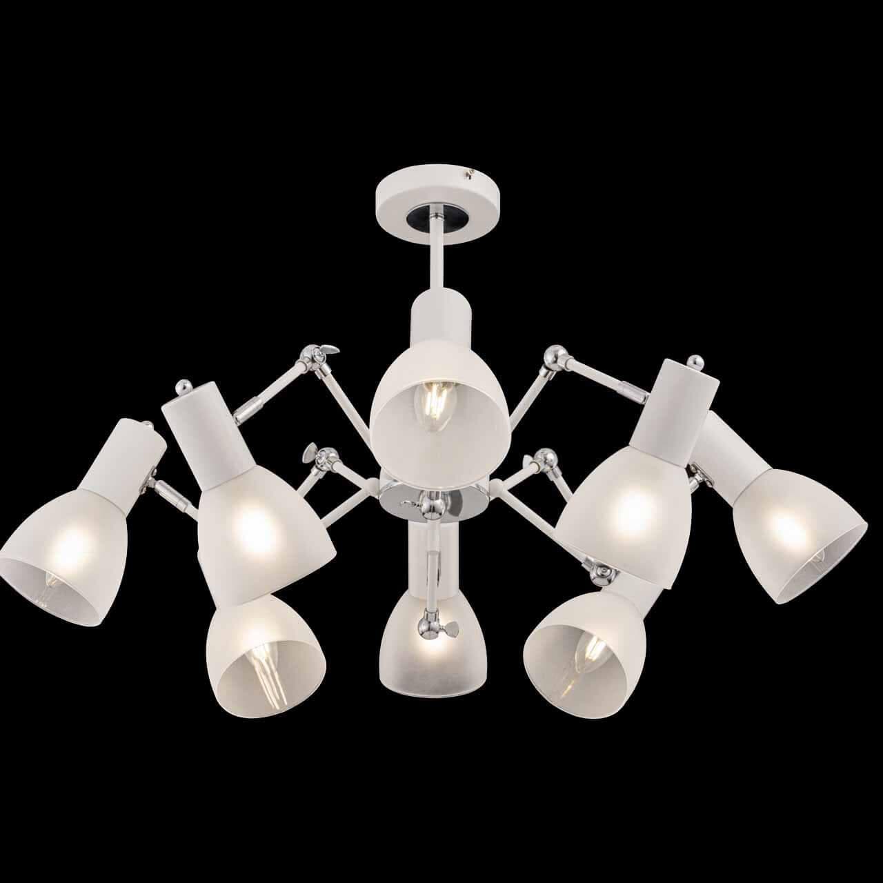 Freya Modern Avery Белый и Хром Люстра FR5080PL-08W — миниатюра 7