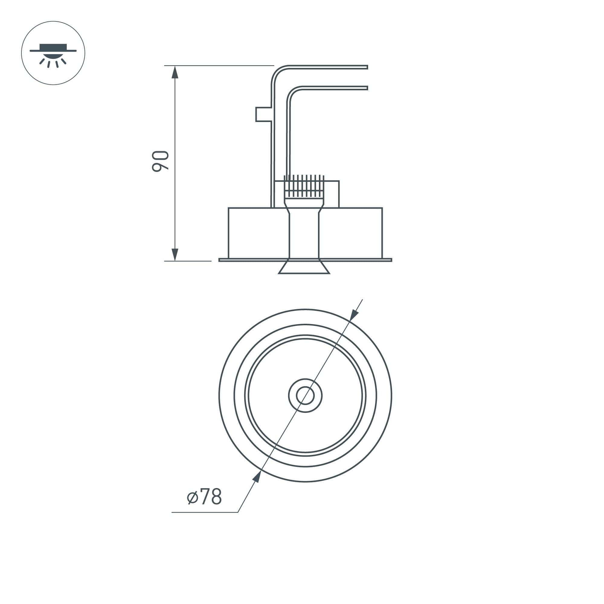 Arlight Светильник CL-SIMPLE-R78-9W Warm3000 (WH, 45 deg) (IP20 Металл, 3 года) 026868 — миниатюра 3