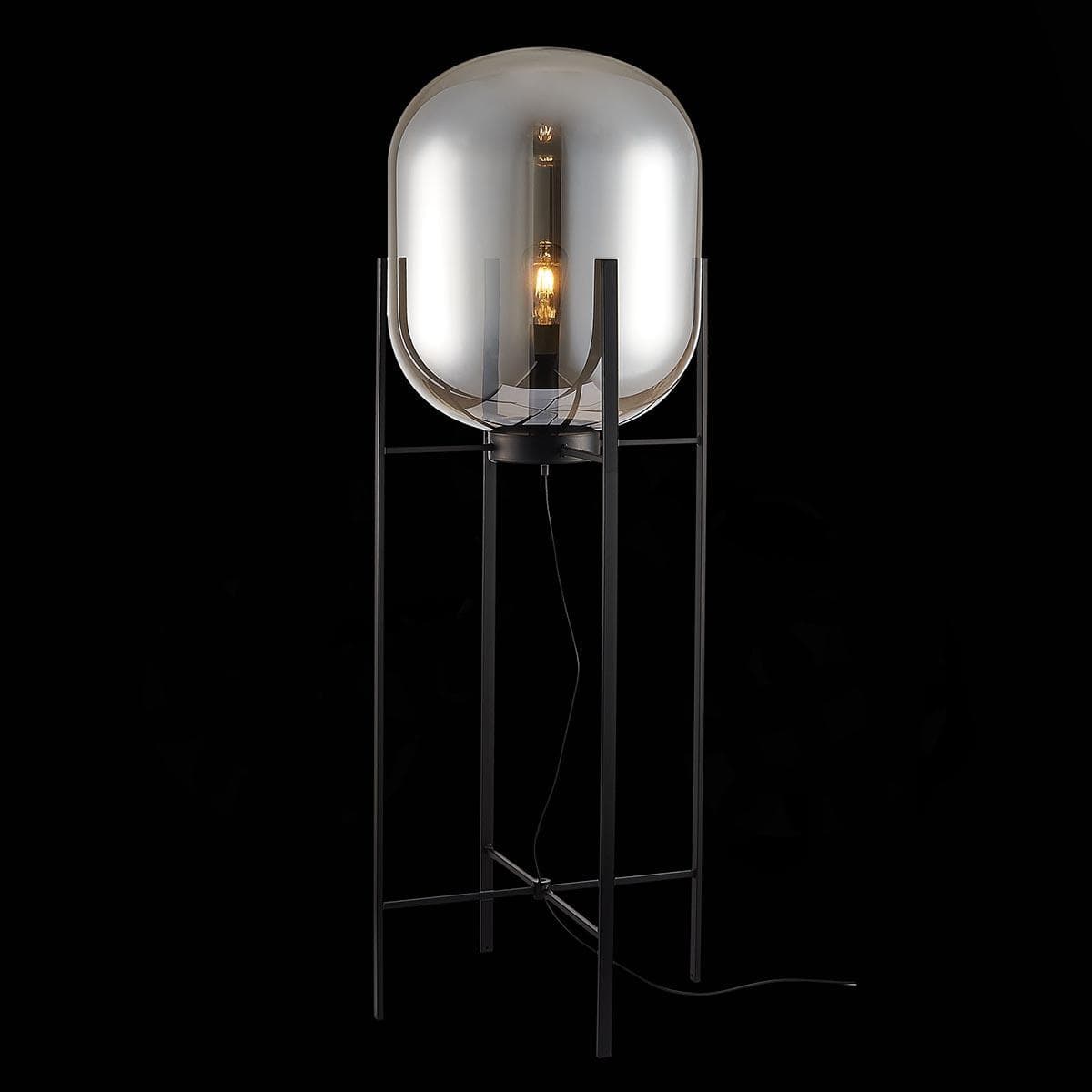ST Luce SL1050.725.01 Торшер Черный/Дымчатый E27 1*40W — миниатюра 3