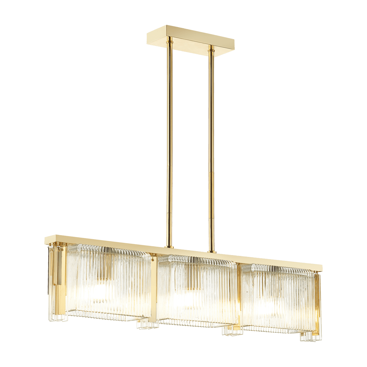 Odeon Light 4877/3 HALL ODL_EX22 59 золотой/прозрачный/стекло Люстра E14 3*40W GATSBY — миниатюра 2